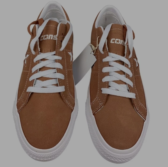 NEW Converse One Star Pro Ox Natural Clay White Shoes Suede Fashion Sneakers - Picture 3 of 5